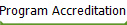 Program Accreditation